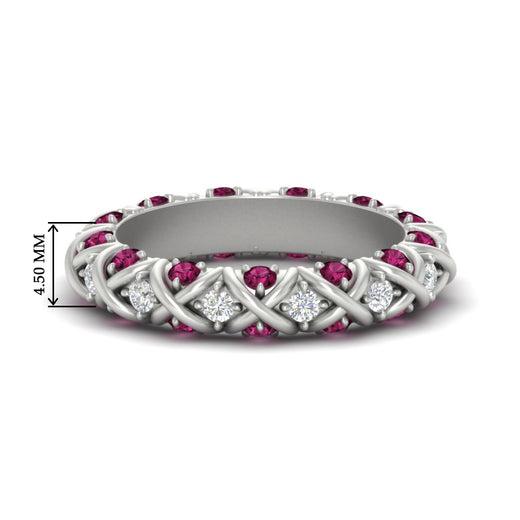 xoxo-eternity-diamond-wedding-band-with-pink-sapphire-in-white-gold-FD11380BGSADRPI-NL-WG-HW