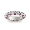 Load image into Gallery viewer, xoxo-eternity-diamond-wedding-band-with-pink-sapphire-in-white-gold-FD11380BGSADRPIANGLE5-NL-WG