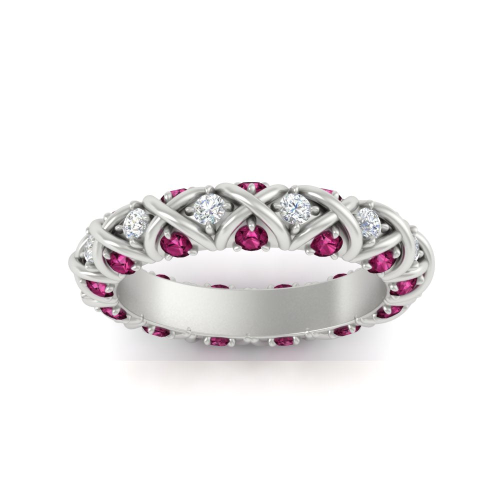 xoxo-eternity-diamond-wedding-band-with-pink-sapphire-in-white-gold-FD11380BGSADRPIANGLE5-NL-WG