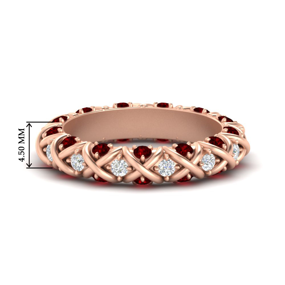 xoxo-eternity-diamond-wedding-band-with-ruby-in-rose-gold-FD11380BGRUDR-NL-RG-HW