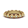 Load image into Gallery viewer, xoxo-eternity-diamond-wedding-band-with-ruby-in-yellow-gold-FD11380BGRUDR-NL-YG