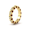 Load image into Gallery viewer, xoxo-eternity-diamond-wedding-band-with-ruby-in-yellow-gold-FD11380BGRUDRANGLE2-NL-YG