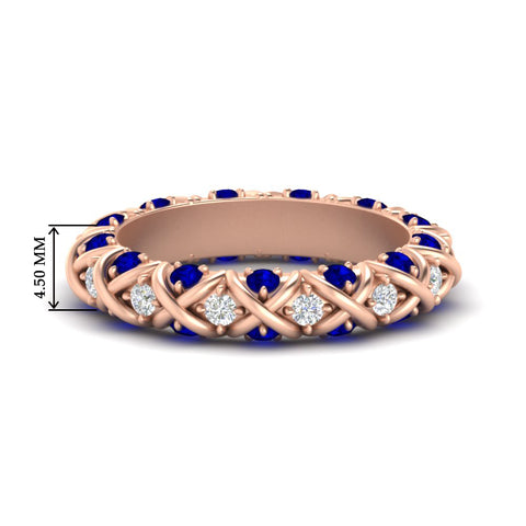 xoxo-eternity-diamond-wedding-band-with-sapphire-in-rose-gold-FD11380BGSABL-NL-RG-HW