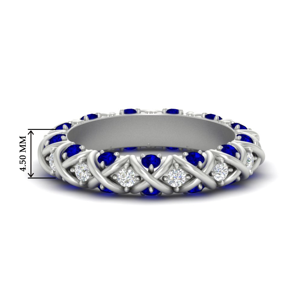 xoxo-eternity-diamond-wedding-band-with-sapphire-in-white-gold-FD11380BGSABL-NL-WG-HW