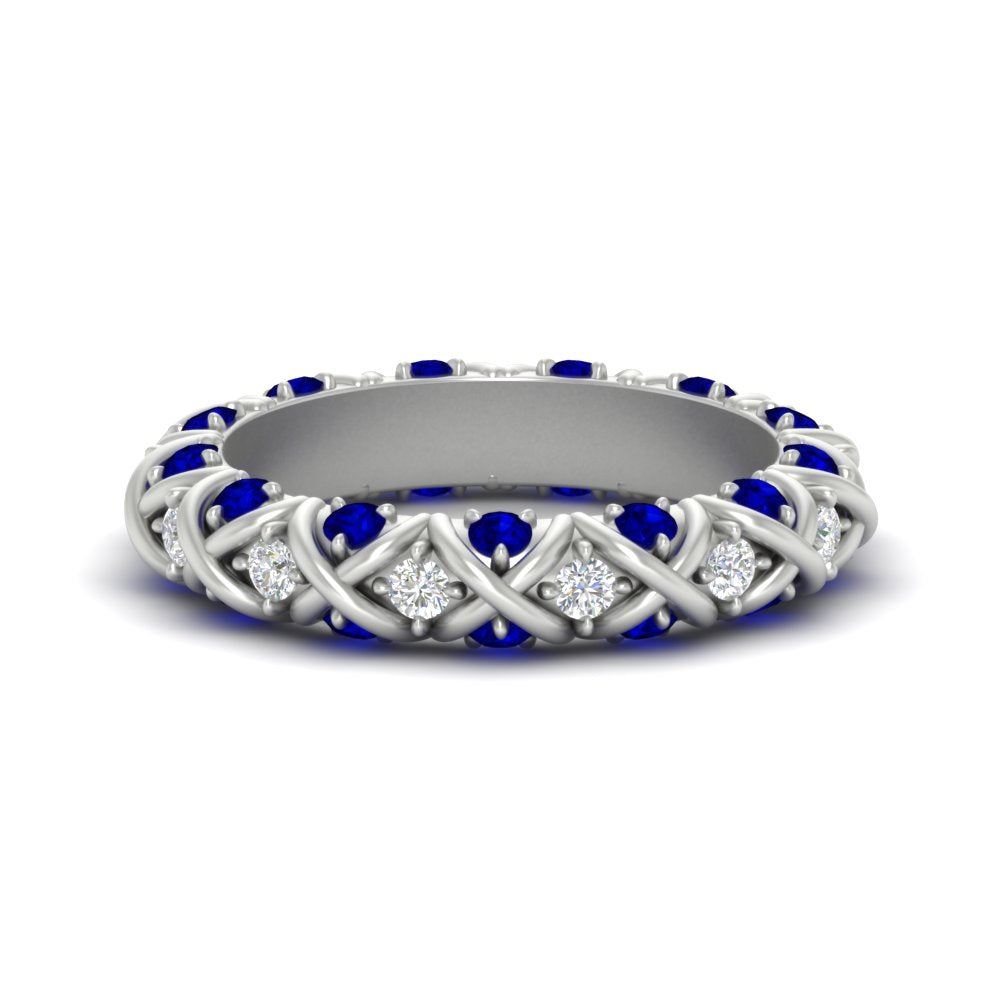 xoxo-eternity-diamond-wedding-band-with-sapphire-in-white-gold-FD11380BGSABL-NL-WG