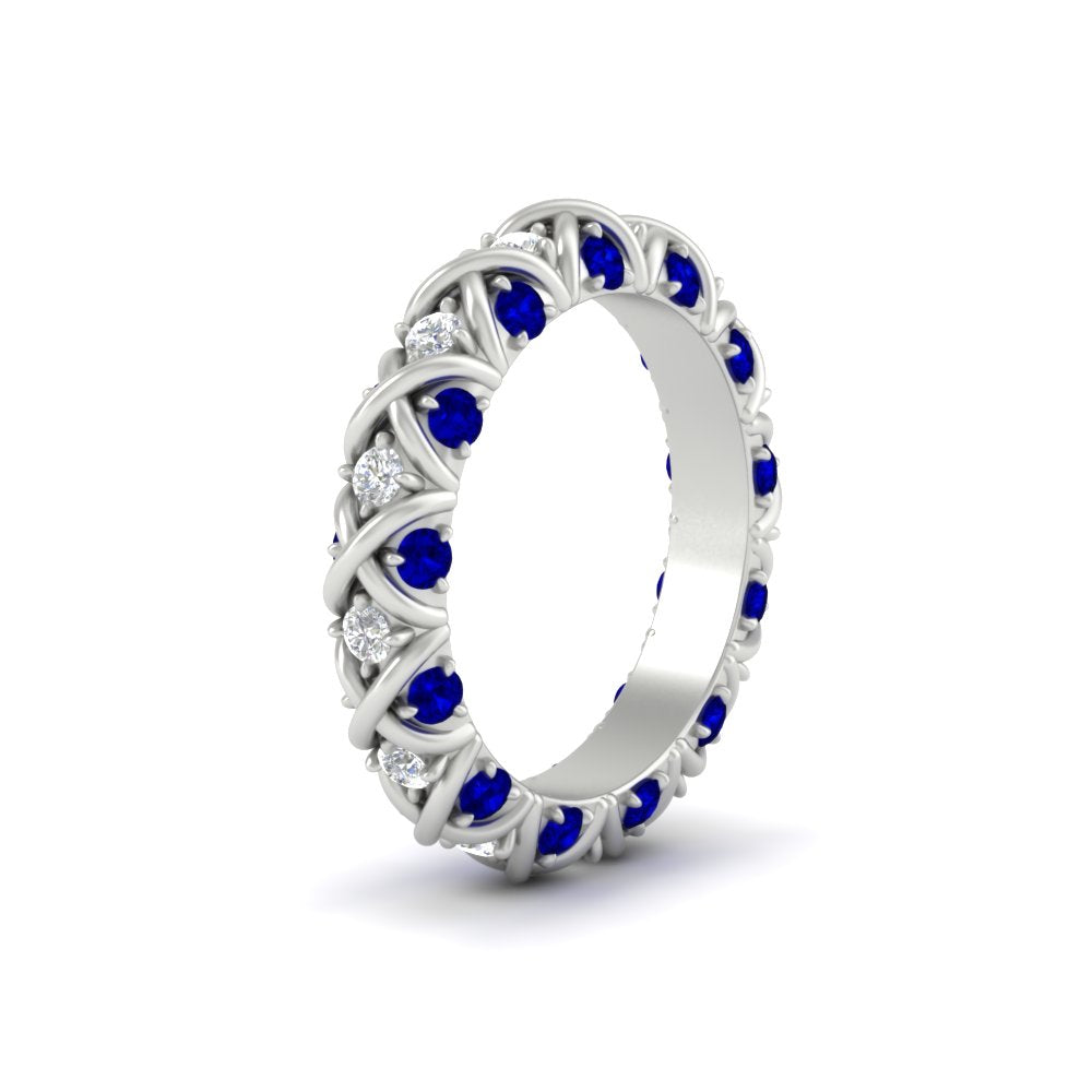 xoxo-eternity-diamond-wedding-band-with-sapphire-in-white-gold-FD11380BGSABLANGLE2-NL-WG