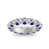 Load image into Gallery viewer, xoxo-eternity-diamond-wedding-band-with-sapphire-in-white-gold-FD11380BGSABLANGLE5-NL-WG