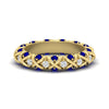 Load image into Gallery viewer, xoxo-eternity-diamond-wedding-band-with-sapphire-in-yellow-gold-FD11380BGSABL-NL-YG