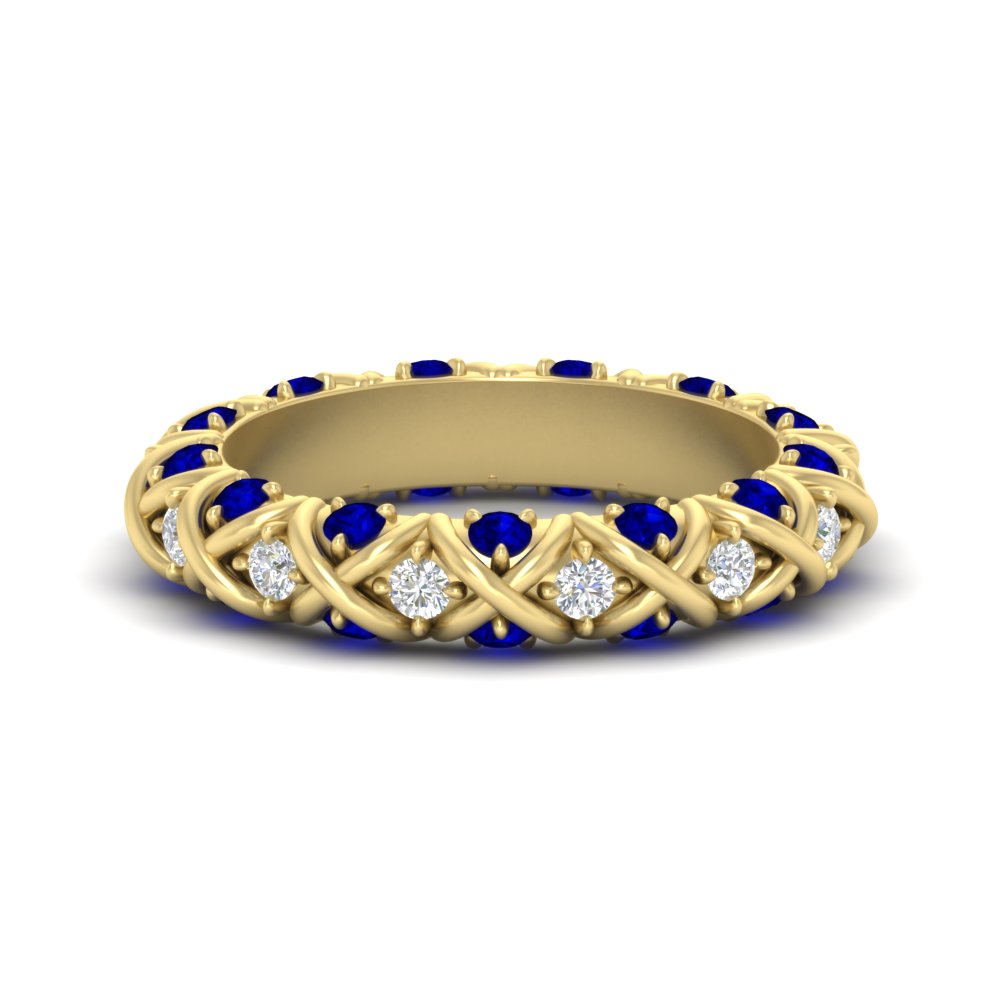 xoxo-eternity-diamond-wedding-band-with-sapphire-in-yellow-gold-FD11380BGSABL-NL-YG