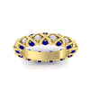 Load image into Gallery viewer, xoxo-eternity-diamond-wedding-band-with-sapphire-in-yellow-gold-FD11380BGSABLANGLE5-NL-YG