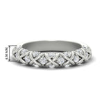 Load image into Gallery viewer, xoxo-half-eternity-diamond-wedding-band-in-white-gold-FD11380HB-NL-WG
