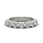 Load image into Gallery viewer, xoxo-half-eternity-diamond-wedding-band-in-white-gold-FD11380HB-NL-WG
