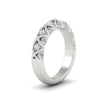 Load image into Gallery viewer, xoxo-half-eternity-diamond-wedding-band-in-white-gold-FD11380HB-NL-WG
