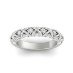 Load image into Gallery viewer, xoxo-half-eternity-diamond-wedding-band-in-white-gold-FD11380HB-NL-WG
