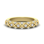 Load image into Gallery viewer, xoxo-half-eternity-diamond-wedding-band-in-yellow-gold-FD11380HB-NL-YG
