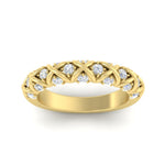 Load image into Gallery viewer, xoxo-half-eternity-diamond-wedding-band-in-yellow-gold-FD11380HB-NL-YG
