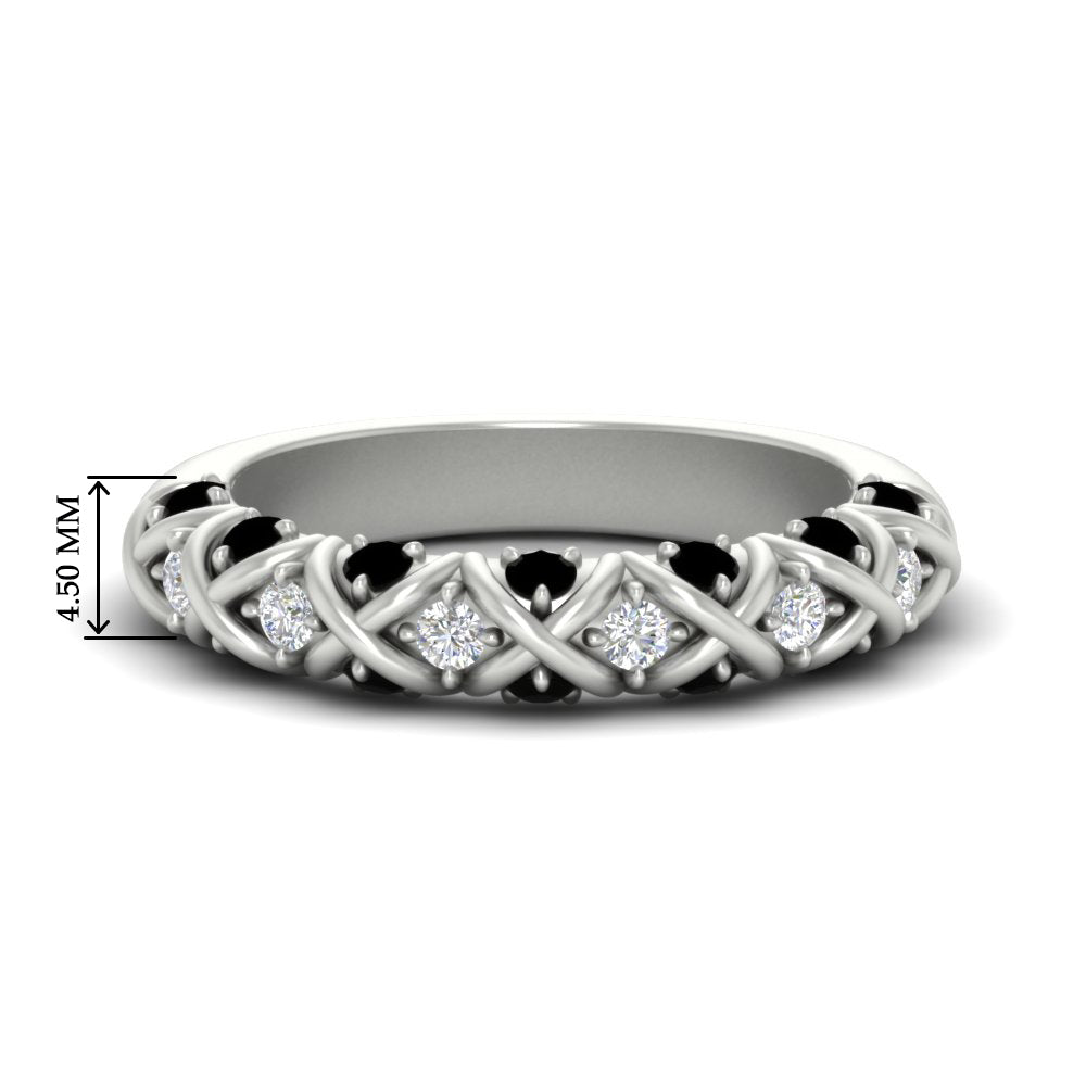 xoxo-half-eternity-diamond-wedding-band-with-black-diamond-in-white-gold-FD11380HBGBLACK-NL-WG