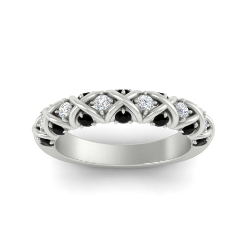 xoxo-half-eternity-diamond-wedding-band-with-black-diamond-in-white-gold-FD11380HBGBLACK-NL-WG