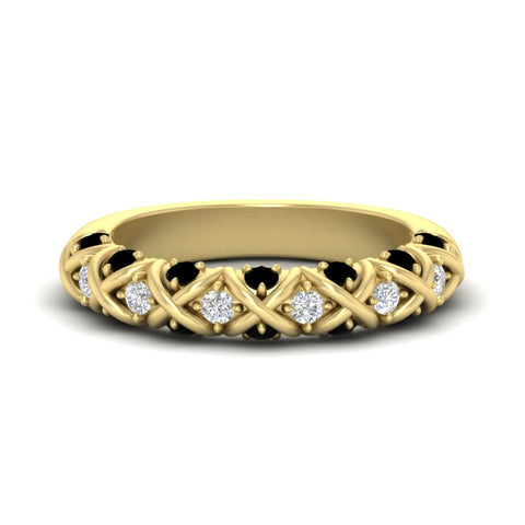 xoxo-half-eternity-diamond-wedding-band-with-black-diamond-in-yellow-gold-FD11380HBGBLACK-NL-YG