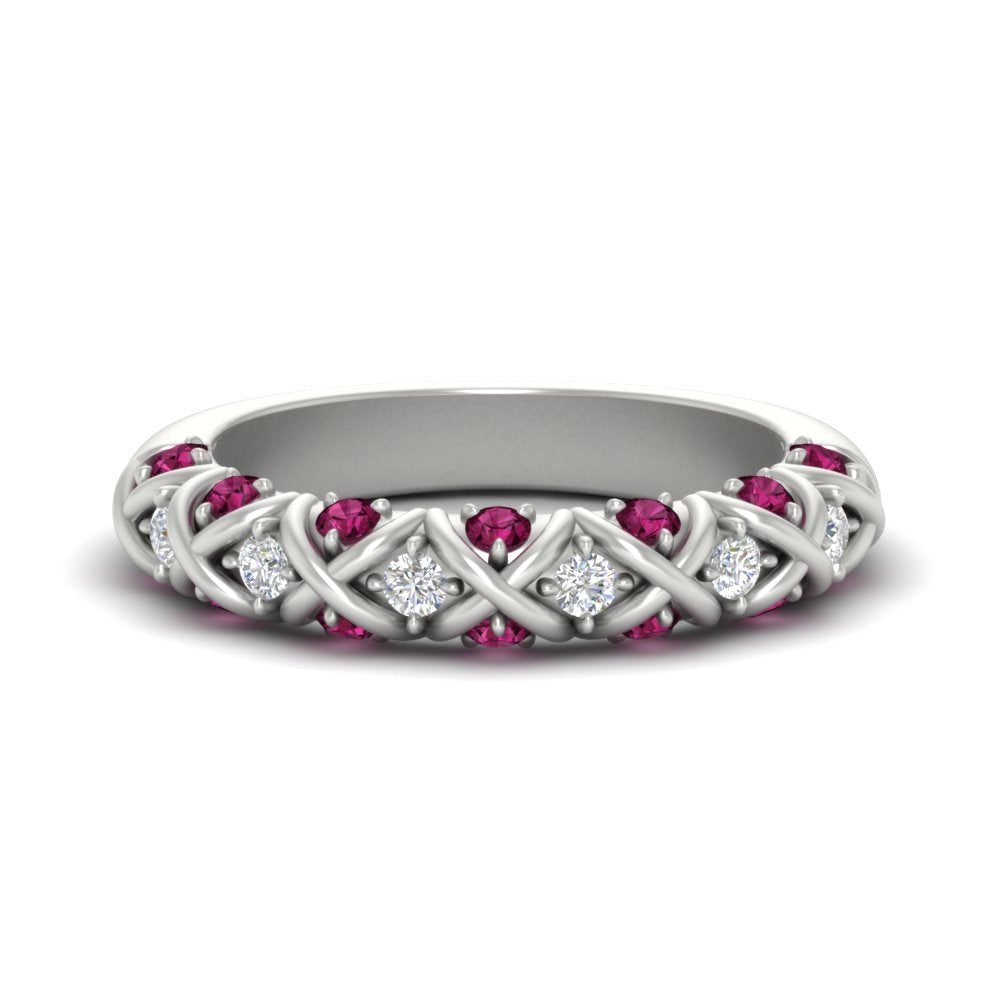 xoxo-half-eternity-diamond-wedding-band-with-pink-sapphire-in-white-gold-FD11380HBGSADRPI-NL-WG