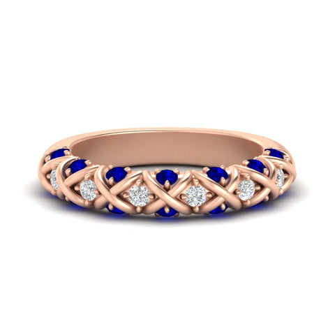 xoxo-half-eternity-diamond-wedding-band-with-sapphire-in-rose-gold-FD11380HBGSABL-NL-RG
