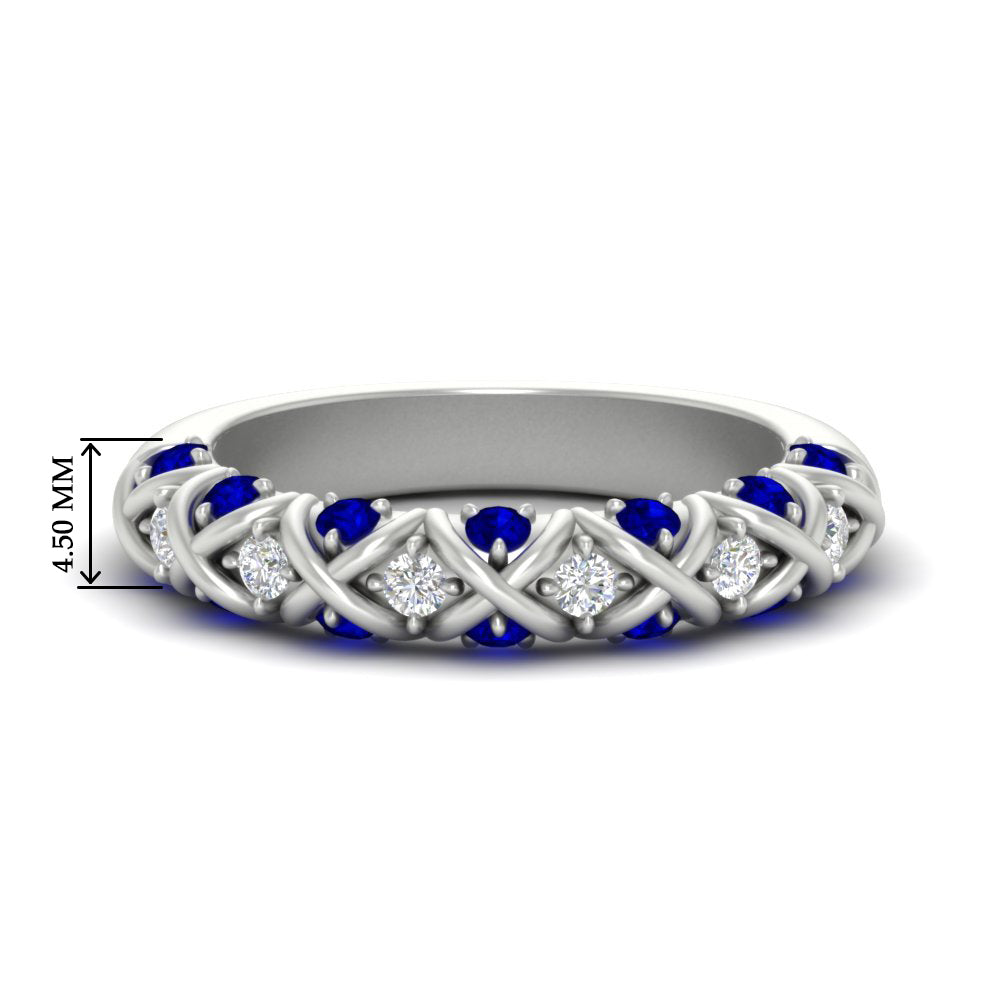 xoxo-half-eternity-diamond-wedding-band-with-sapphire-in-white-gold-FD11380HBGSABL-NL-WG