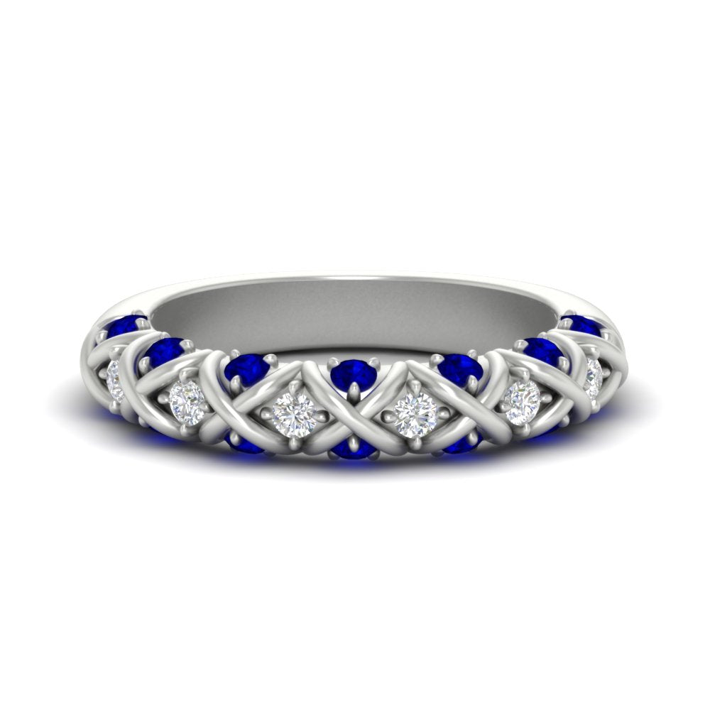 xoxo-half-eternity-diamond-wedding-band-with-sapphire-in-white-gold-FD11380HBGSABL-NL-WG