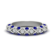 xoxo-half-eternity-diamond-wedding-band-with-sapphire-in-white-gold-FD11380HBGSABL-NL-WG
