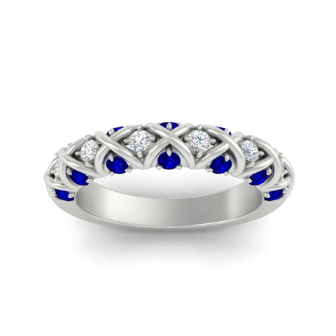 xoxo-half-eternity-diamond-wedding-band-with-sapphire-in-white-gold-FD11380HBGSABL-NL-WG