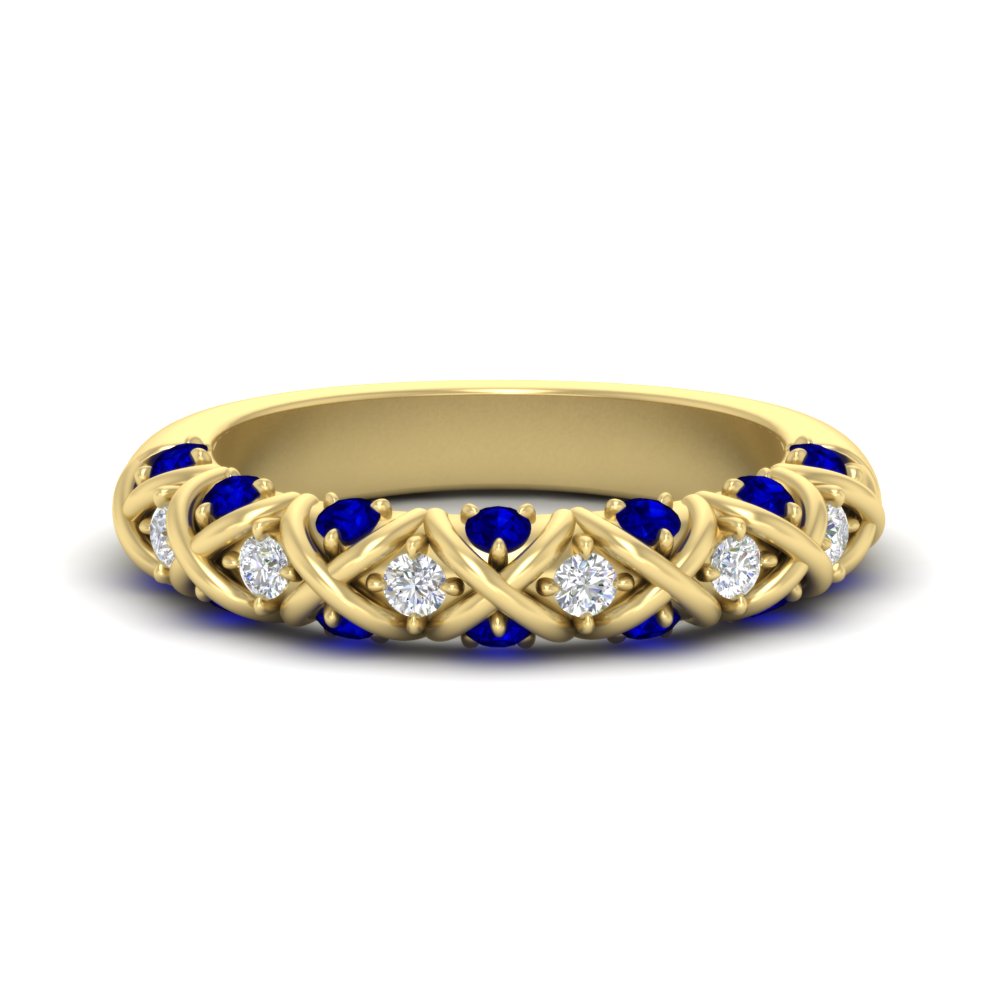 xoxo-half-eternity-diamond-wedding-band-with-sapphire-in-yellow-gold-FD11380HBGSABL-NL-YG