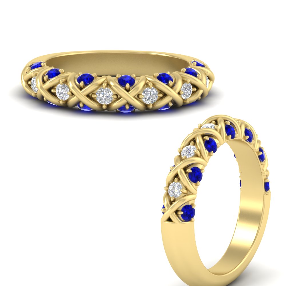 xoxo-half-eternity-diamond-wedding-band-with-sapphire-in-yellow-gold-FD11380HBGSABL-NL-YG