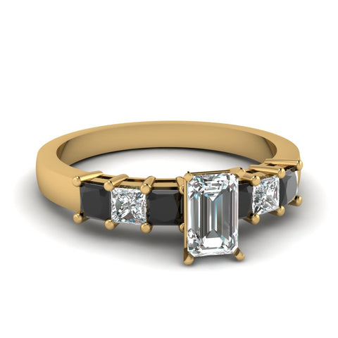 yellow-gold-emerald-white-diamond-engagement-wedding-ring-with-black-diamond-in-prong-set-FDENS1027EMRGBLACK-NL-YG