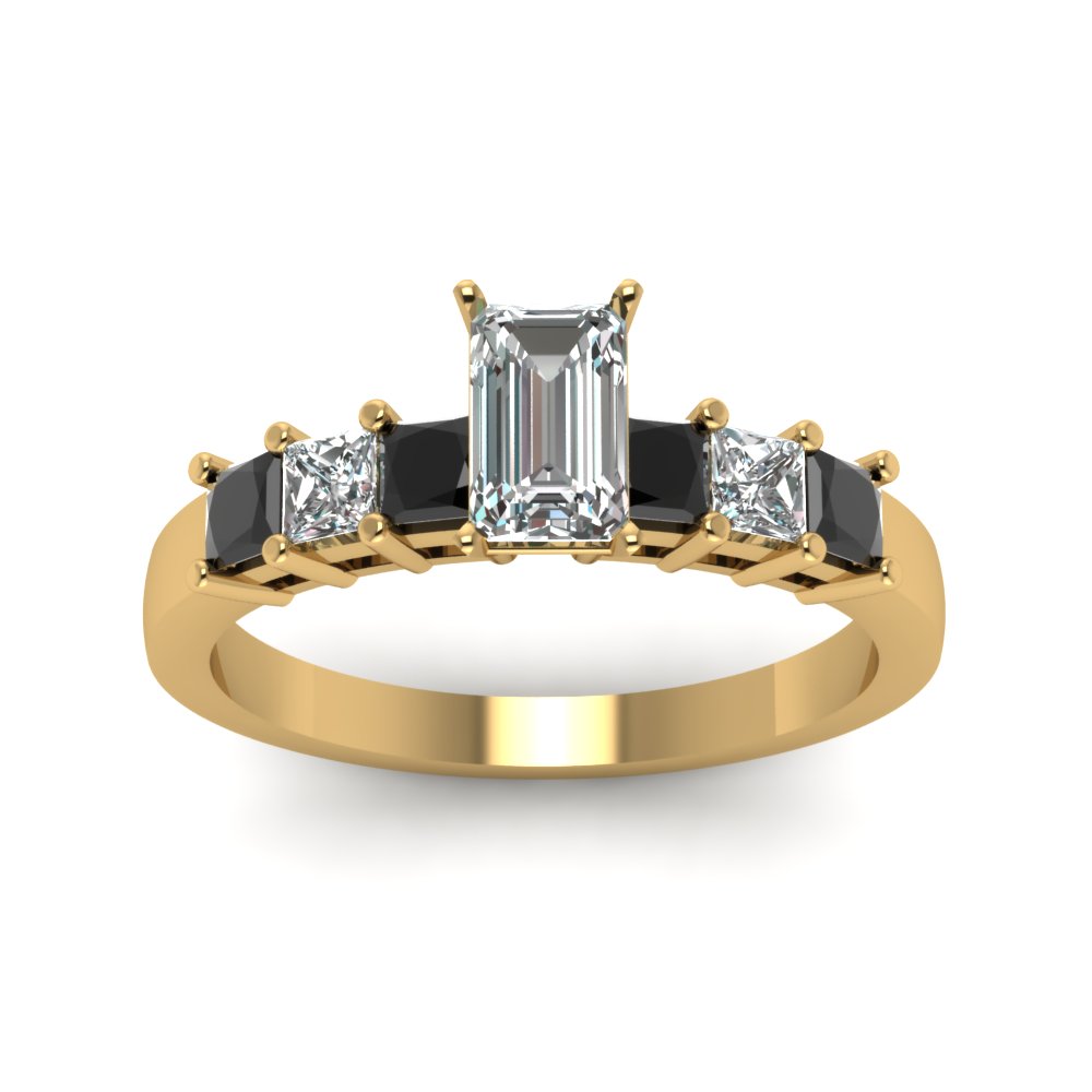 yellow-gold-emerald-white-diamond-engagement-wedding-ring-with-black-diamond-in-prong-set-FDENS1027EMRGBLACKANGLE5-NL-YG_54cc0580-a51a-4ccd-9a0d-375be2431451