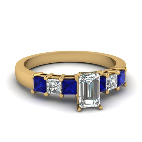 yellow-gold-emerald-white-diamond-engagement-wedding-ring-with-blue-sapphire-in-prong-set-FDENS1027EMRGSABL-NL-YG