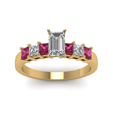 yellow-gold-emerald-white-diamond-engagement-wedding-ring-with-dark-pink-sapphire-in-prong-set-FDENS1027EMRGSADRPIANGLE5-NL-YG
