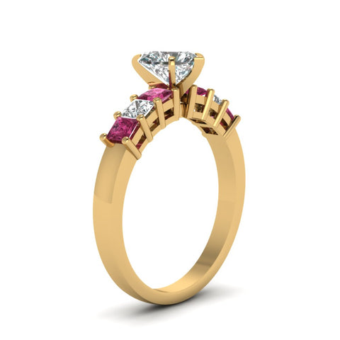 yellow-gold-heart-white-diamond-engagement-wedding-ring-with-dark-pink-sapphire-in-prong-set-FDENS1027HTRGSADRPIANGLE2-NL-YG