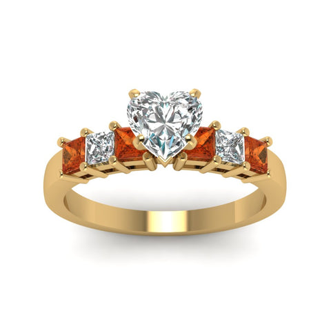 yellow-gold-heart-white-diamond-engagement-wedding-ring-with-orange-sapphire-in-prong-set-FDENS1027HTRGSAORANGLE5-NL-YG_e0a76c4a-5eb4-49f7-9f02-93d003de7e7f