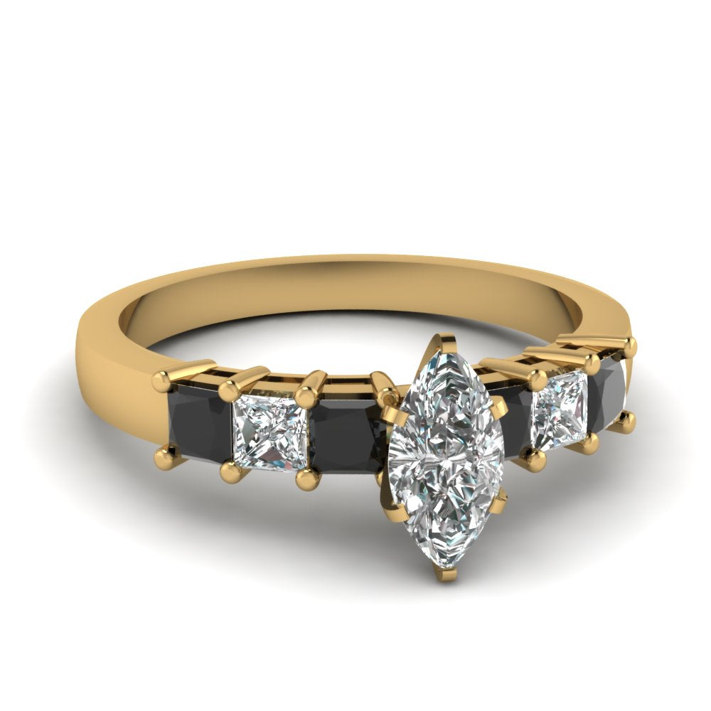yellow-gold-marquise-white-diamond-engagement-wedding-ring-with-black-diamond-in-prong-set-FDENS1027MQRGBLACK-NL-YG