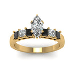 Load image into Gallery viewer, yellow-gold-marquise-white-diamond-engagement-wedding-ring-with-black-diamond-in-prong-set-FDENS1027MQRGBLACKANGLE5-NL-YG
