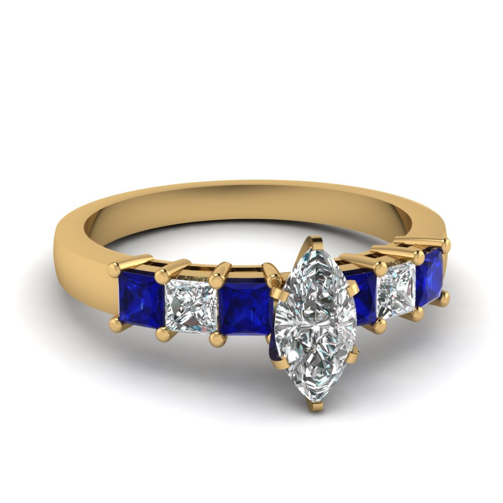 yellow-gold-marquise-white-diamond-engagement-wedding-ring-with-blue-sapphire-in-prong-set-FDENS1027MQRGSABL-NL-YG