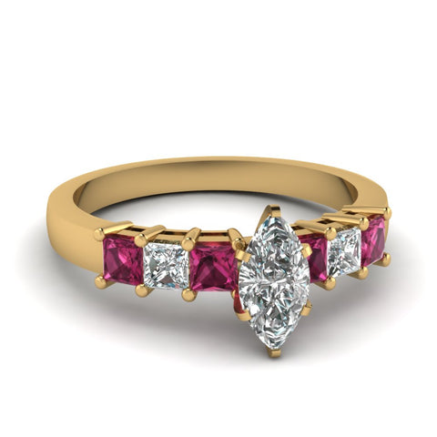 yellow-gold-marquise-white-diamond-engagement-wedding-ring-with-dark-pink-sapphire-in-prong-set-FDENS1027MQRGSADRPI-NL-YG