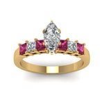 Load image into Gallery viewer, yellow-gold-marquise-white-diamond-engagement-wedding-ring-with-dark-pink-sapphire-in-prong-set-FDENS1027MQRGSADRPIANGLE5-NL-YG
