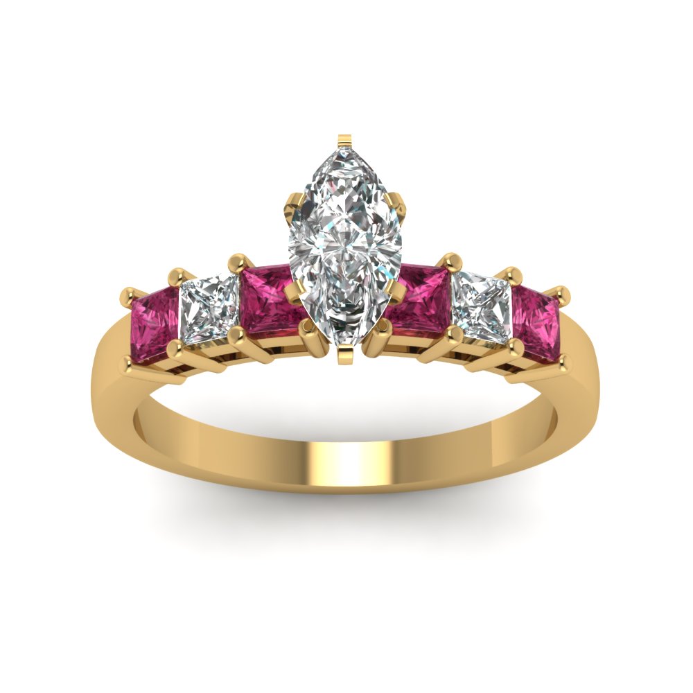 yellow-gold-marquise-white-diamond-engagement-wedding-ring-with-dark-pink-sapphire-in-prong-set-FDENS1027MQRGSADRPIANGLE5-NL-YG_91289432-c76b-4183-97be-73ca90857fe6