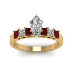 Load image into Gallery viewer, yellow-gold-marquise-white-diamond-engagement-wedding-ring-with-red-ruby-in-prong-set-FDENS1027MQRGRUDRANGLE5-NL-YG

