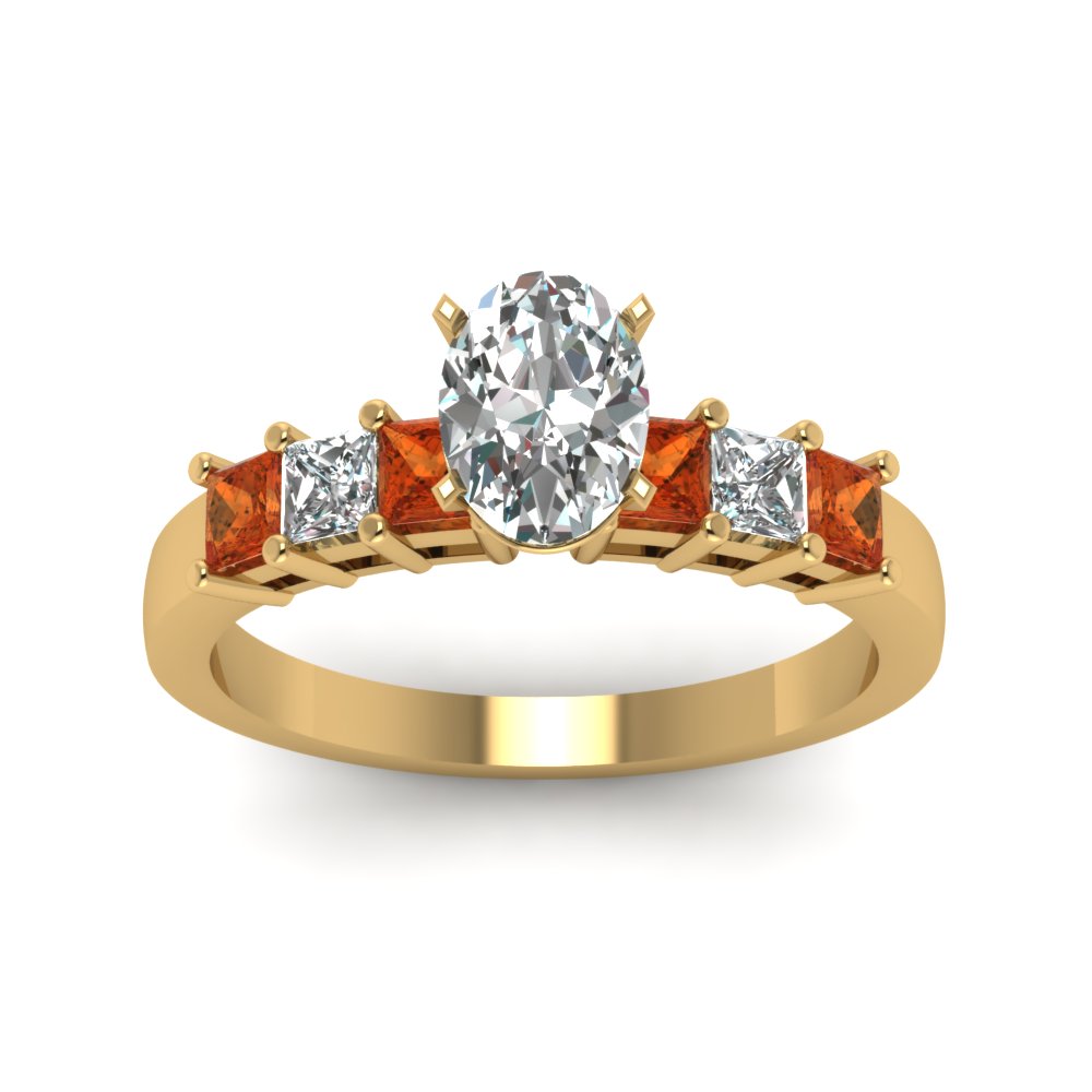 yellow-gold-oval-white-diamond-engagement-wedding-ring-with-orange-sapphire-in-prong-set-FDENS1027OVRGSAORANGLE5-NL-YG_65bcbc43-1cab-45fb-996d-54ecdd482075
