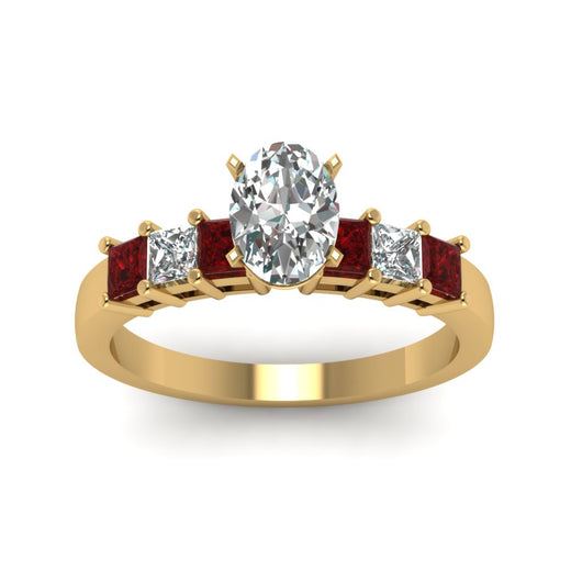 yellow-gold-oval-white-diamond-engagement-wedding-ring-with-red-ruby-in-prong-set-FDENS1027OVRGRUDRANGLE5-NL-YG