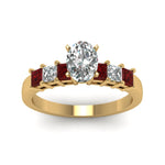 Load image into Gallery viewer, yellow-gold-oval-white-diamond-engagement-wedding-ring-with-red-ruby-in-prong-set-FDENS1027OVRGRUDRANGLE5-NL-YG_77f77b10-5577-4408-9fc2-dfd009c49bb3
