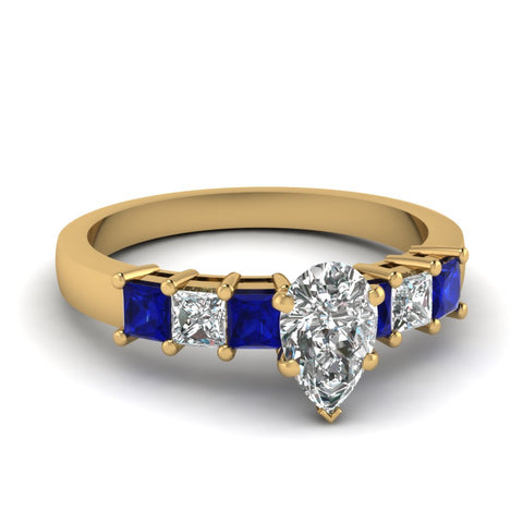 yellow-gold-pear-white-diamond-engagement-wedding-ring-with-blue-sapphire-in-prong-set-FDENS1027PERGSABL-NL-YG