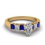 Load image into Gallery viewer, yellow-gold-pear-white-diamond-engagement-wedding-ring-with-blue-sapphire-in-prong-set-FDENS1027PERGSABL-NL-YG_fb8ce53c-82fe-447e-a997-1ff678649b62
