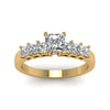 Load image into Gallery viewer, yellow-gold-princess-white-diamond-engagement-wedding-ring-in-prong-set-FDENS1027PRRANGLE5-Nl-YG